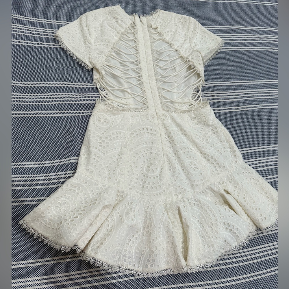 ZIMMERMANN Mercer Flutter Dress White - Picture 5 of 10